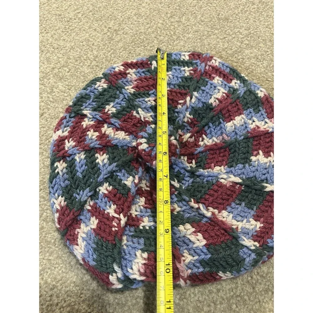 Handmade Women's Crochet Knit Chunky Hat | Multicolor